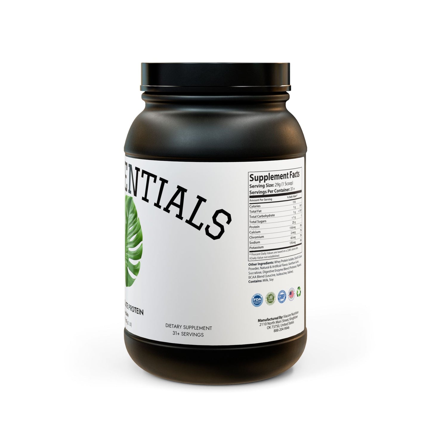 Whey Isolate Protein Supplement (907g, 2lb)