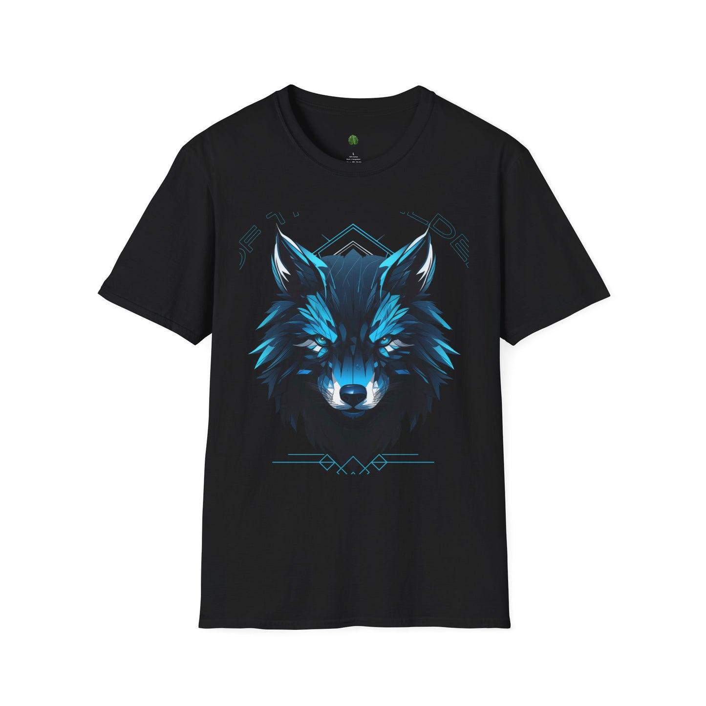 Wolf Graphic Unisex Softstyle T-Shirt, Nature Lover Tee, Casual Wear, Gift for Him/Her, Animal Art Shirt, Wildlife Enthusiast Apparel