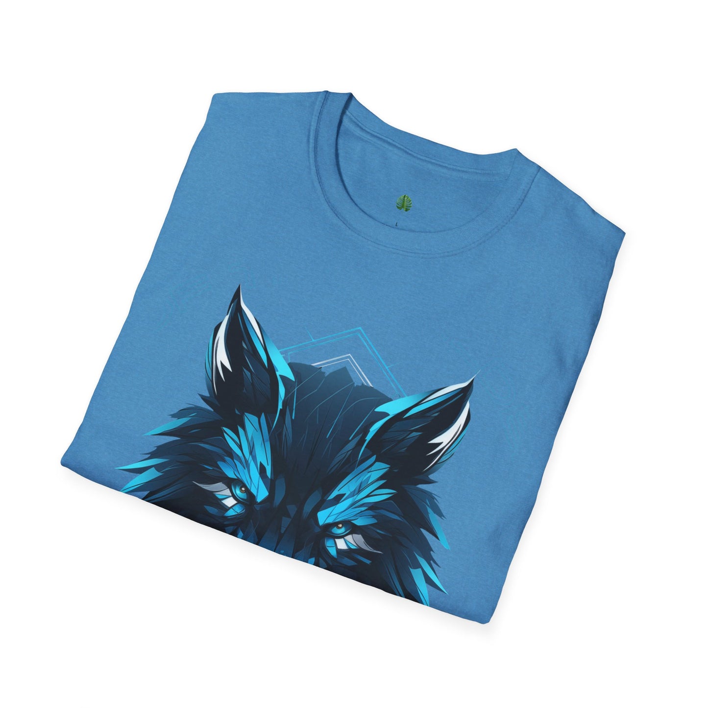 Wolf Graphic Unisex Softstyle T-Shirt, Nature Lover Tee, Casual Wear, Gift for Him/Her, Animal Art Shirt, Wildlife Enthusiast Apparel