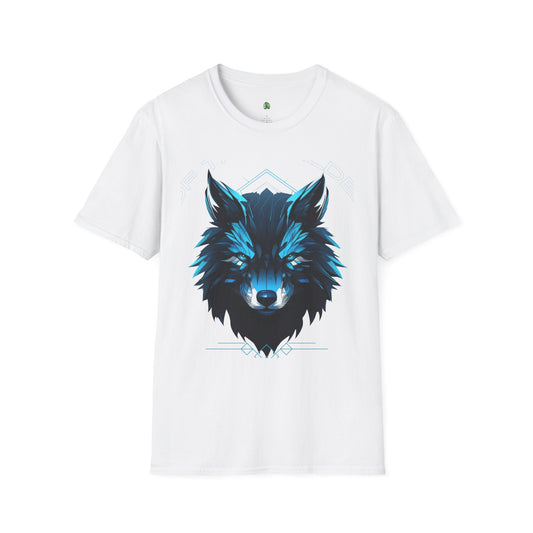 Wolf Graphic Unisex Softstyle T-Shirt, Nature Lover Tee, Casual Wear, Gift for Him/Her, Animal Art Shirt, Wildlife Enthusiast Apparel