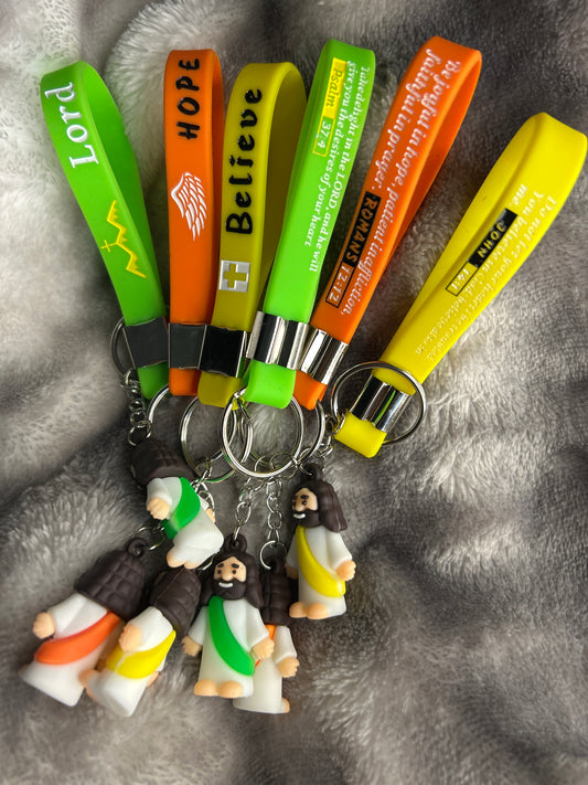 Jesus keychain with scripture (1)
