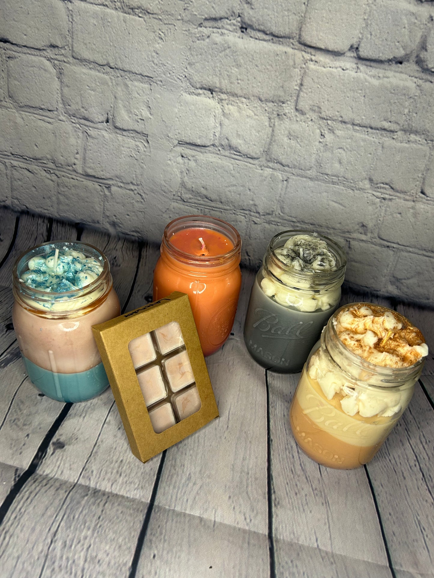Focus Mason jar candle with whipped topping